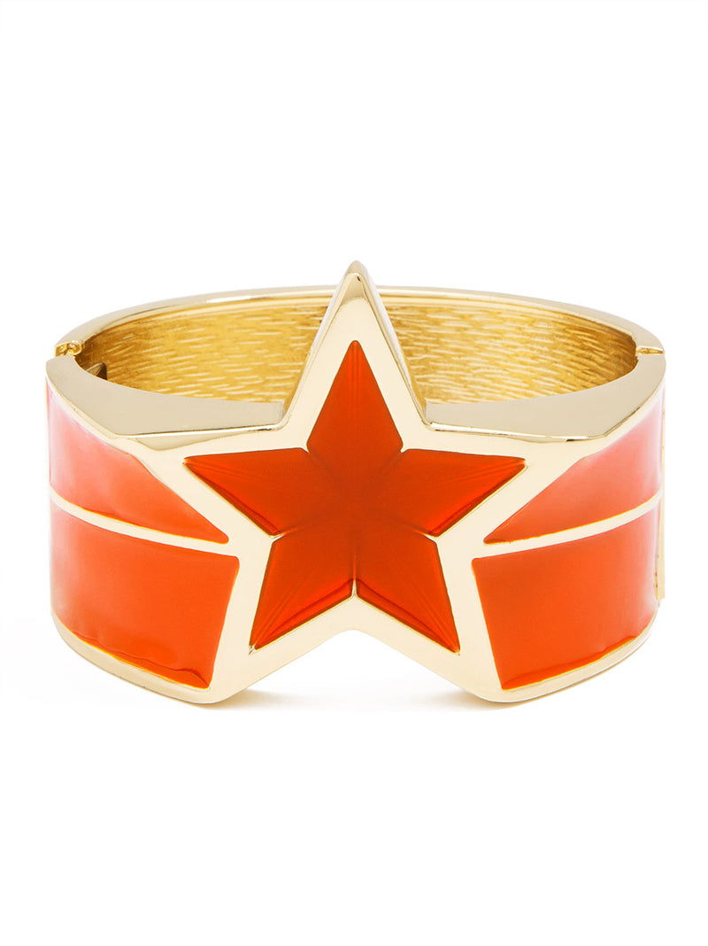 Star Enamel Statement Bracelet