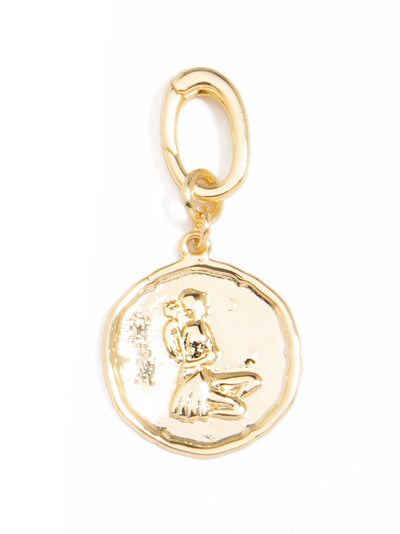 Horoscope Medallion Charm - Aqurus