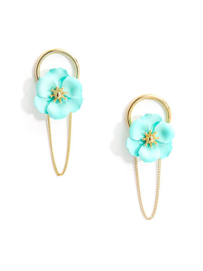 Poppy Chain Earring - Mint 