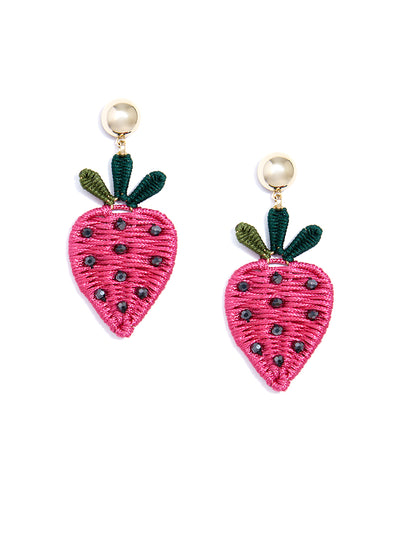 Strawberry Drop Earring - pnk