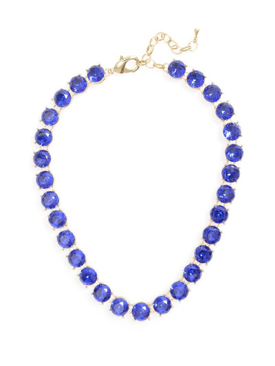 Crystal Royale Necklace  - color is Blue | ZENZII Wholesale