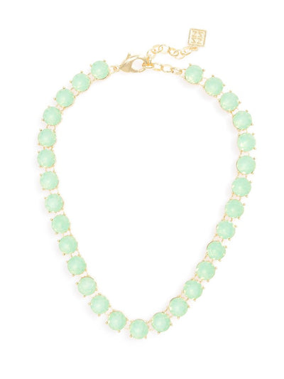 Crystal Royale Necklace  - color is Green Opal | ZENZII Wholesale