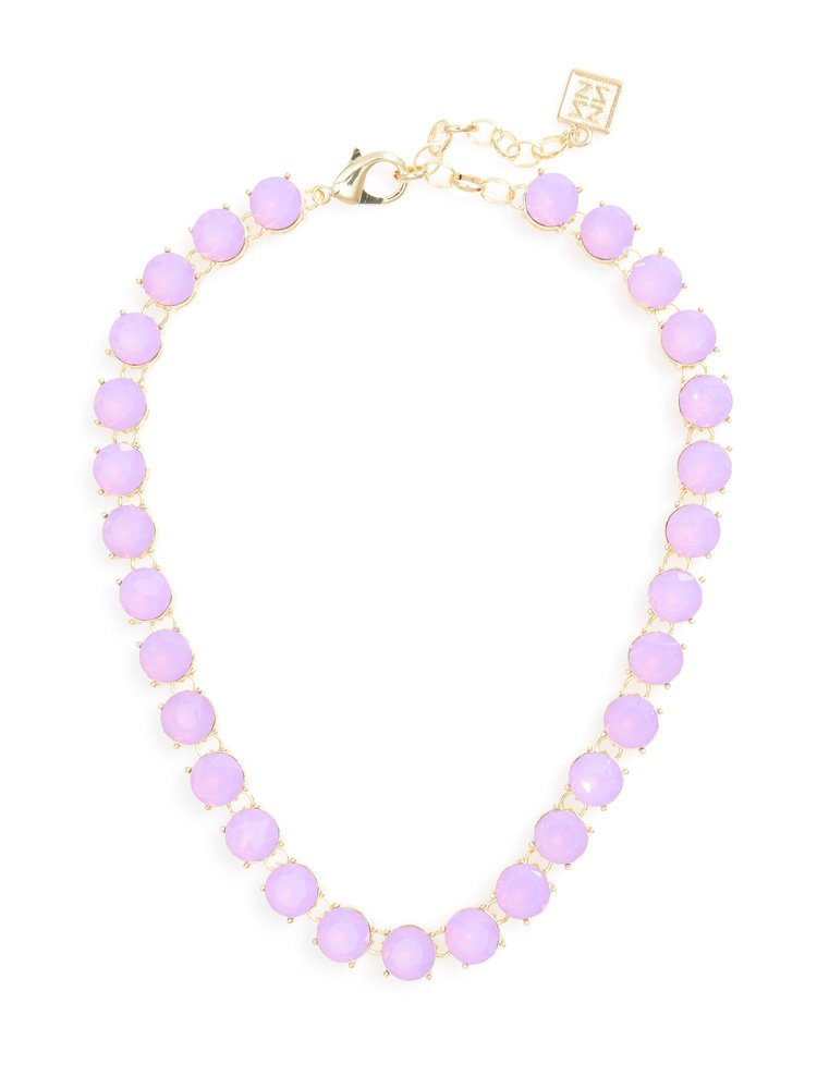 Crystal Royale Necklace  - color is Light Purple | ZENZII Wholesale