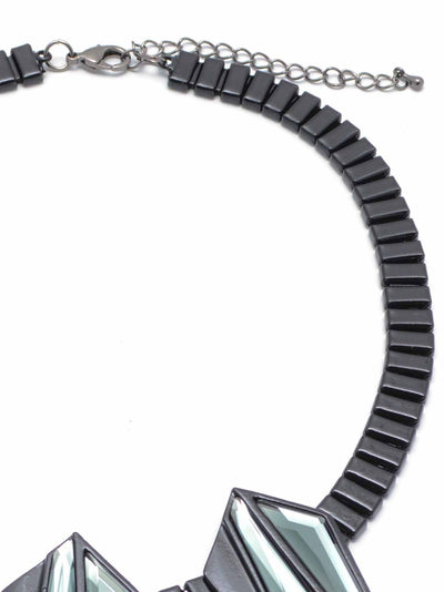 Life on the Edge Necklace  - color is Black | ZENZII Wholesale