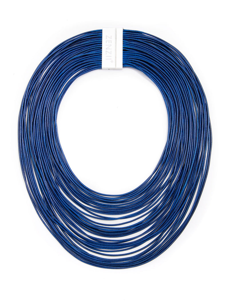 Tight Rope Necklace  - color is Navy | ZENZII Wholesale