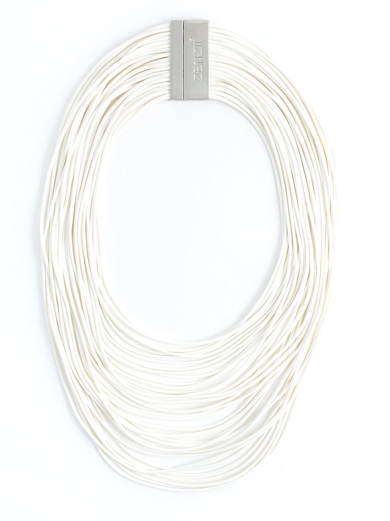 Tight Rope Necklace - White