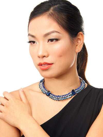 Royal Blue Necklace  - color is Blue | ZENZII Wholesale