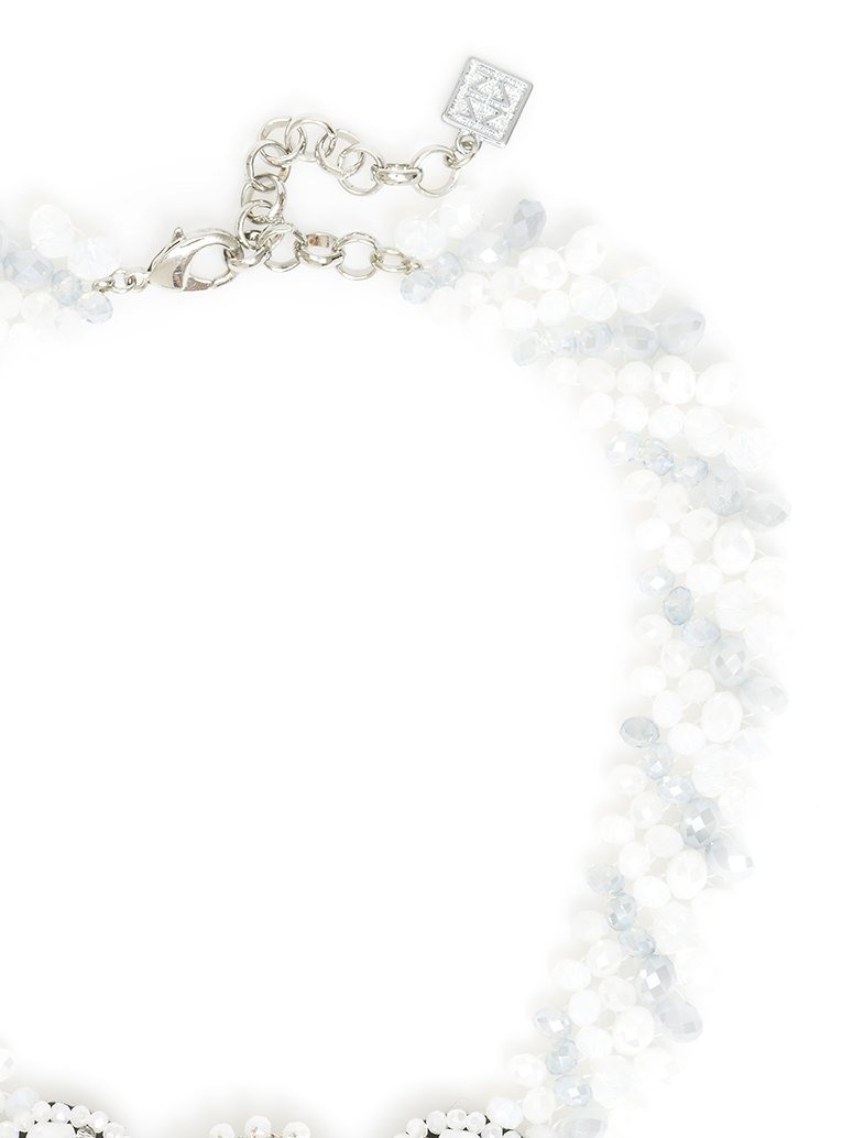 Stone White Necklace  - color is Gray | ZENZII Wholesale