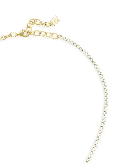 Blockage Necklace  - color is Gold/White | ZENZII Wholesale