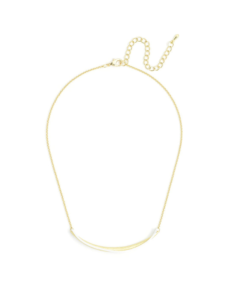 Smile Chain Necklace  - color is Matte Gold/Matte Silver | ZENZII Wholesale