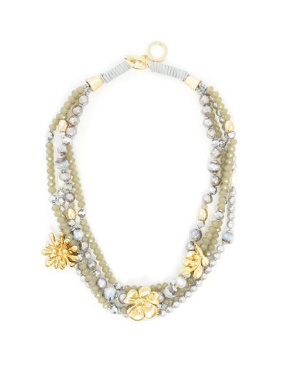 Demeter's Harvest Necklace  - color is Gray | ZENZII Wholesale