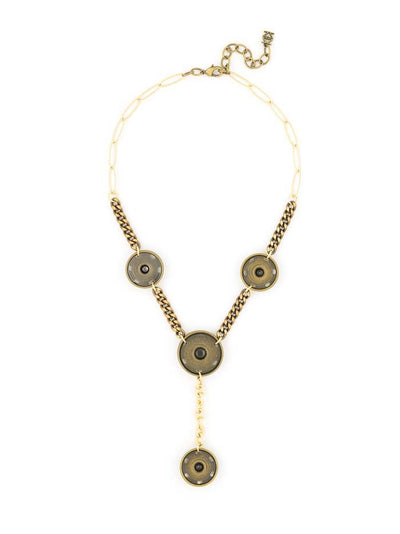Oh Snap! Pendant Necklace  - color is Burnished Gold | ZENZII Wholesale
