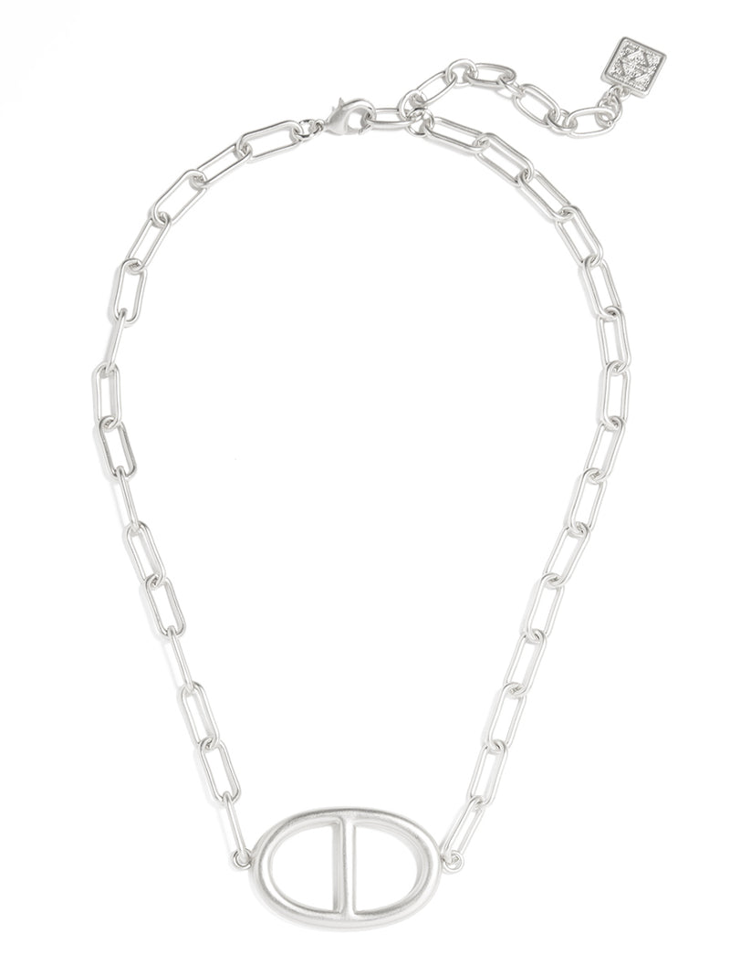 Mariner Link Charm Collar Necklace - MS
