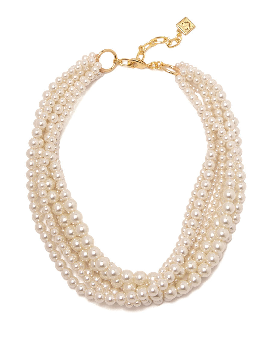 Multistrand Pearl Collar Necklace | Fashion Jewelry – ZENZII Wholesale