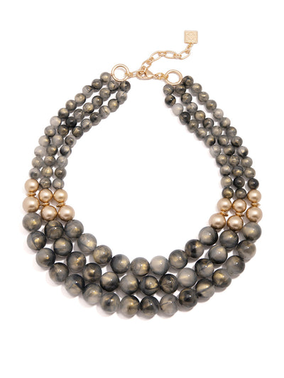 Layered Iridescent Beaded Necklace | Fashion Jewelry