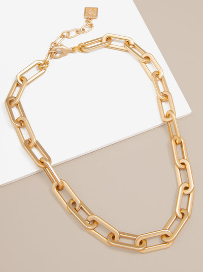 Oblong Links Collar Necklace