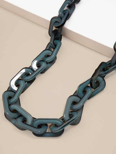Lovely Link Necklace - Dark Teal 